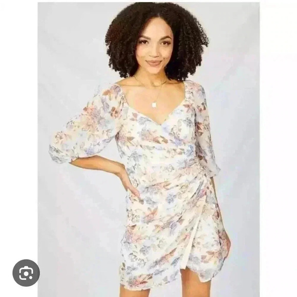 Altar'd State Serelia Dress Beautiful Fall Floral Size Large - Picture 4 of 12